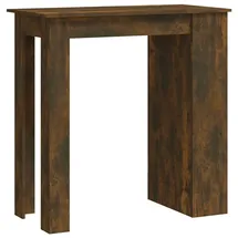 vidaXL Bartisch mit Regal 102 x 50 x 103,5 cm Braun