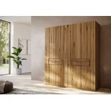 Home Affaire Kleiderschrank HOME AFFAIRE "Ambroise aus Wildeiche, erhältlich in verschiedenen Breiten", braun (wildeiche), B:202cm H:223cm T:62cm, Massivholz, Schränke, Kleiderschrank, Massivholz-Kleiderschrank, im 50 cm Raster planbar