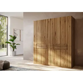 Home Affaire Kleiderschrank HOME AFFAIRE "Ambroise aus Wildeiche, erhältlich in verschiedenen Breiten", braun (wildeiche), B:202cm H:223cm T:62cm, Massivholz, Schränke, Kleiderschrank, Massivholz-Kleiderschrank, im 50 cm Raster planbar