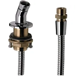 hansgrohe Brausenhalter mit Schlauch 2000mm für Wannenrand, Chrom 28307000