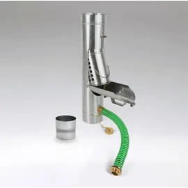 Florantia Laubsammler Zink DN 80 - 120 inkl. Adapter 0,10 m / 0,40 m Silber