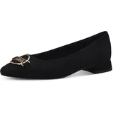Marco Tozzi by Guido Maria Kretschmer Damen Ballerinas mit Blockabsatz Elegant, Schwarz (Schwarz), 39 EU