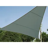 Perel Sonnensegel Grün-Grau Dreieckig 3,6 x 3,6 x 3,6 m