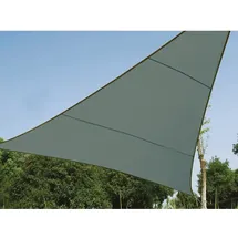 Perel Sonnensegel Grün-Grau Dreieckig 3,6 x 3,6 x 3,6 m