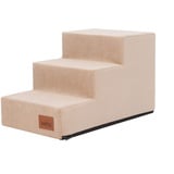 Hobbydog Hundetreppe, Savoy, In Zwei Größen,Antirutsch,Beständig M(3 Stufen 50x30x30cm), Beige