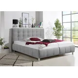 MAINTAL Polsterbett MAINTAL "Lalley", grau, B:214cm L:209cm, Betten, Polsterbett, inkl. Bettkasten in H2,H3,H4 und 3 Matratzen Ausführungen erhältlich