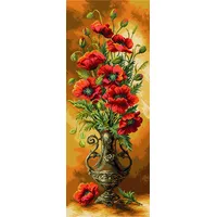 Collection D'Art PA1706 Herbst Bedrucktes Aida für Kreuzstickerei, Baumwolle,
