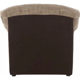 DOMO collection Sessel Sarafina Mikrofaser 102 x 83 x 81 cm Braun mit Federkern
