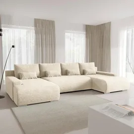 petits-meubles Panoramasofa, Ivana 4 Sitzplätze Weiß