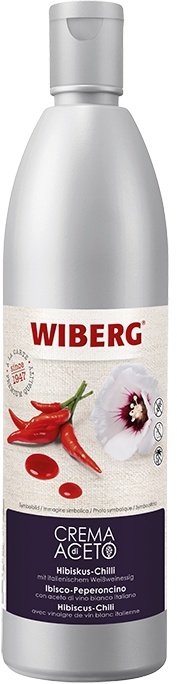 WIBERG Crema di Aceto Hibiskus-Chili Essigzubereitung mit italienischem Weißweinessig (500 ml)