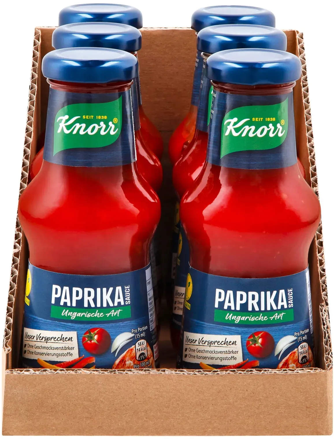 Knorr Paprikasauce ungarische Art 250 ml, 6er Pack