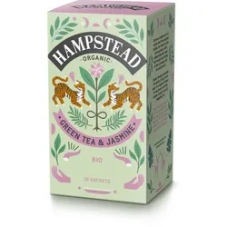 Hampstead Tea London Green Tea & Jasmine portionierter Tee 20 St.