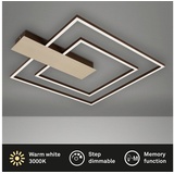 Briloner Leuchten Deckenleuchte »Deckenleuchte NICO duo, 57x48cm 3000K gold