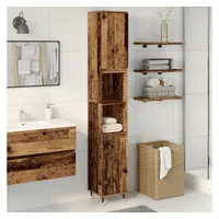 VidaXL Badschrank Altholz-Optik 30x30x190 cm Holzwerkstoff