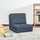 Homcom Schlafsessel Bodensofa Polyester 61 x 58 x 73 cm Blau mit verstellbarer Rückenlehne