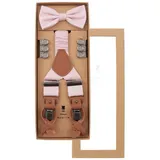 Prince Bowtie Hosenträger rosa