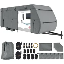 VEVOR Wohnwagenabdeckung Wohnwagen Schutzhülle Plane Schutzfolie 9,8x2,7x2,8m