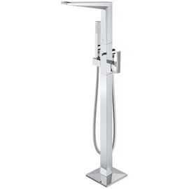 Grohe Allure Brilliant Private Collection Einhand-Wannenbatterie, inklusive Brauseset, Bodenmontage, Rändelstruktur, Ausladung 270mm, 24422000, Farbe: Chrom