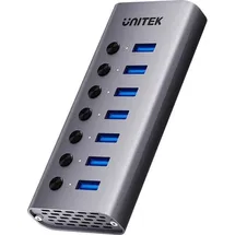 UNITEK USB-A 3.0 5 Gbit/s-Hub mit 7-in-1-Switch Unitek H1314A01-EU - Grau