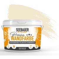 SEEBAUER diy® Wandfarbe Beige für Innen (No. 417 Honey Bee 300 ml) Edelmatte Gelbtöne hohe Deckkraft