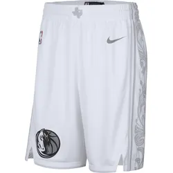 Dallas Mavericks 2024/25 City Edition Nike Dri-FIT NBA Swingman-Shorts (Herren) - Weiß, XXL