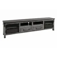 Massivmoebel24 TV-Board Mango 220x40x60 grau lackiert HEAVY INDUSTRY 135