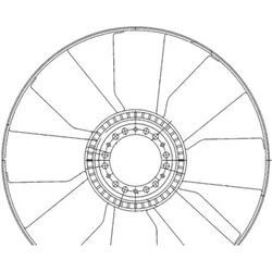 Lüfterrad Motorkühlung MAHLE CFW 76 000P