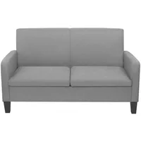 vidaXL 2-Sitzersofa 135 x 65 x76 cm Hellgrau