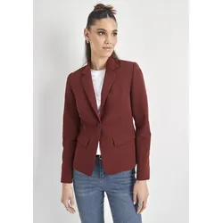 Jackenblazer HECHTER PARIS Gr. 44, rot (dunkelrot) Damen Blazer mit leichter Schulterpolsterung