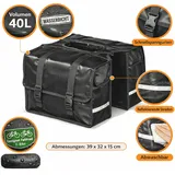PRO PLUS Fahrradtasche doppelt 40L schwarz