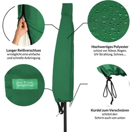 DEUBA Abdeckung Sonnenschirm 3m Polyester Grün