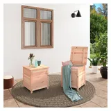 furnicato Gartenbox Outdoor-Kissenbox 50x50x56 cm Massivholz Tanne braun