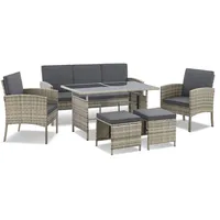 Juskys Turin Set 6-tlg. Grau Meliert