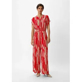 Comma, Comma Jumpsuit beige / rot S