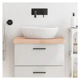 vidaXL Waschtischplatte, 60x40x(2-6) cm Massivholz Unbehandelt