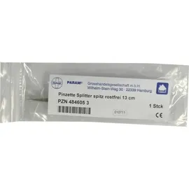 PARAM Pinzette Splitter spitz rostfrei 13 cm