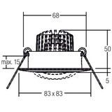 Brumberg 39374023 39374023 LED-Einbauleuchte LED 6W Chrom