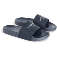 Tommy Hilfiger Damen Badeschuhe TH Glitter Pool Slide Badelatschen, Blau (Desert Sky), 36 EU - 36 EU