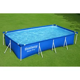 BESTWAY Steel Pro Frame Pool Set 400 x 211 x 81 cm inkl. Filterpumpe