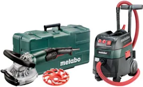 Metabo Set Renovierungsschleifer RSEV 19-125 RT + Allessauger ASR 35 M ACP Kunststoffkoffer