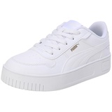 Puma Carina Street PS Sneaker, White White Gold, 29 EU