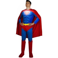 Funidelia | Superman Lights On! Kostüm 100% OFFIZIELLE für Herren Größe S Man of Steel, Superhelden, DC Comics, Justice League - Farben: Bunt, Zubehör für Kostüm - Lustige Kostüme für Deine Partys