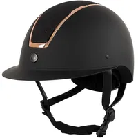 BR Reithelm Omega Painted Glitter 55-57 Schwarz/Rosa