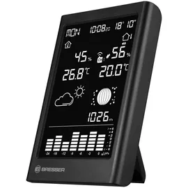 Bresser BRESSER Funk-Wetterstation MeteoTemp TBV Funkwetterstation schwarz