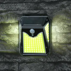 LED Solar Wandleuchte - 125 warmweiße LED - H: 15cm - 3 Helligkeitsstufen - Bewe...