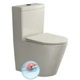 Sapho PACO Kombi-WC mit WC-Sitz Beige