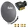 Fuba DAA 780 A Satellitenantenne Aluminium in Anthrazit HDTV 3D 4K DELUXE Octo LNB Sat