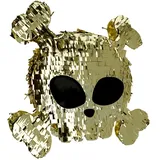 Folat 27476 Piraten Deko Kinder Geburtstag - Piñata - Piraten-Totenkopf & Knochen Schädel - Pirate Party - 50 x 50 cm - Piratenparty Mädchen Junge