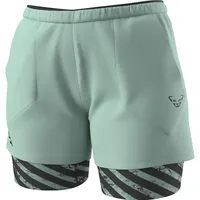 Dynafit Trail 2in1 Shorts Damen Laufhose-Grün-S
