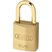 Abus - 65MB/15 15mm Messing Vorhängeschloss & Schäkel Gleichschließend - ABUKA09326